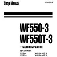Komatsu WF550-3, WF550T-3 Trash Compactor Shop Manual - VEBM090100
