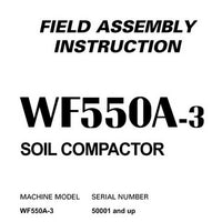 Komatsu WF550A-3 Trash Compactor Field Assembly Instruction (50001 and up) - SEAW005900