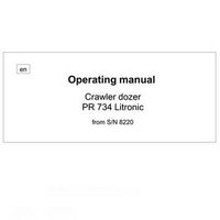 Liebherr PR 734 Litronic Crawler Dozer Operating Manual