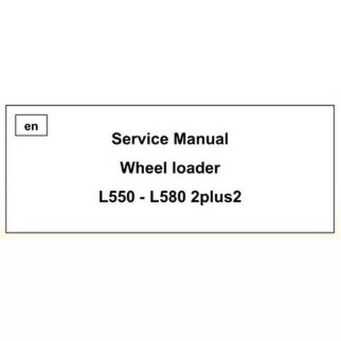 Liebherr L550 - L580 2plus2 Wheel Loader Service Manual